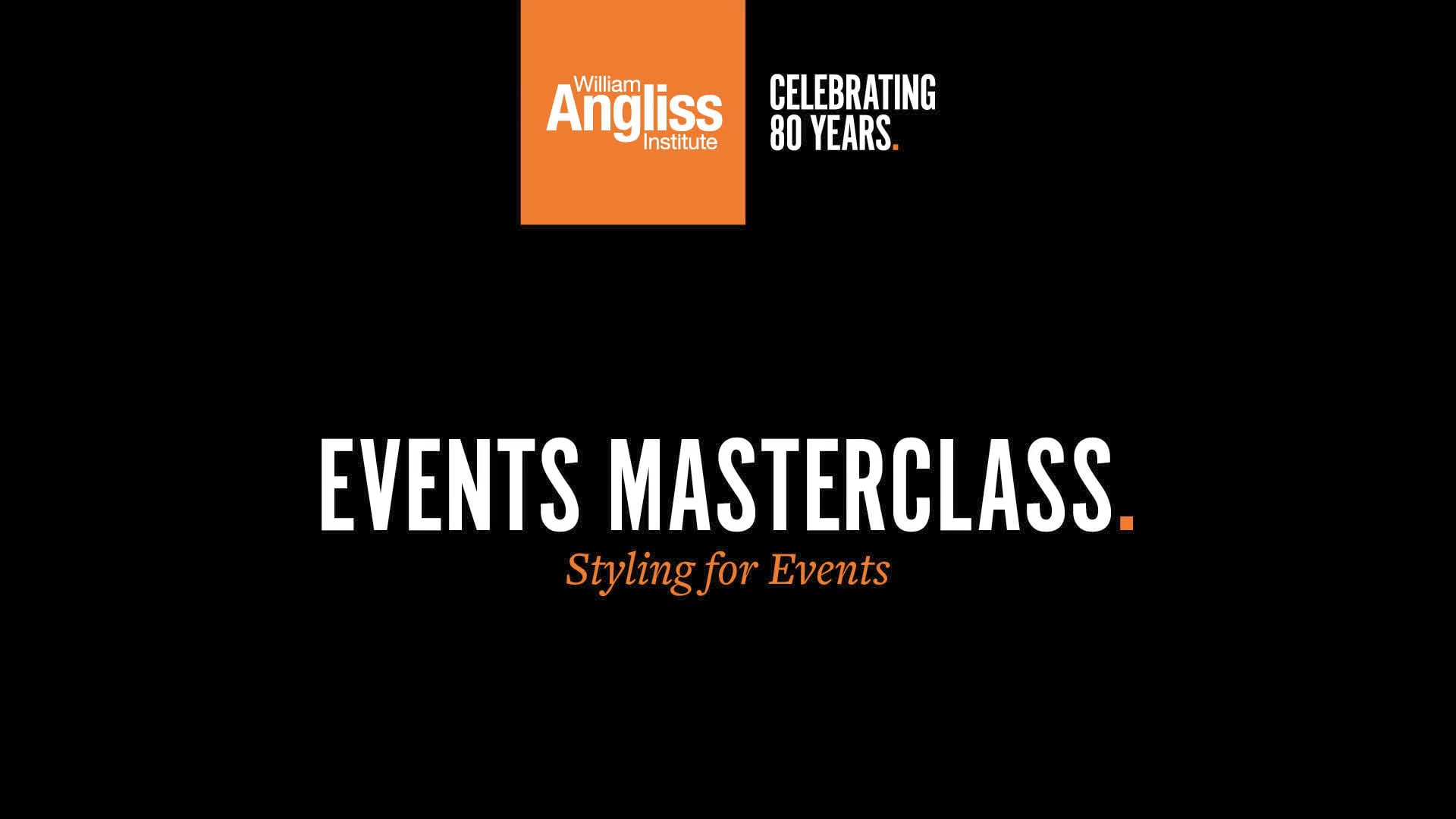 Events Masterclass - Styling for Events on Vimeo