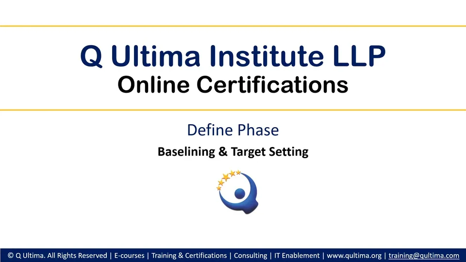 13 define baseline and target setting
