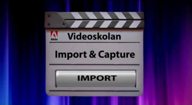 Capture & Import on Vimeo