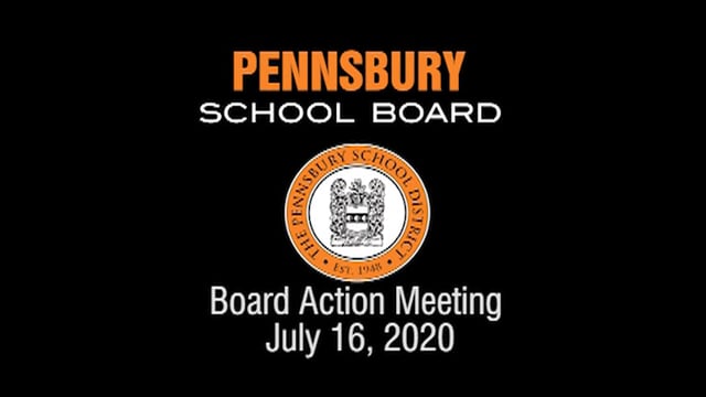 Pennsbury School Board Meeting for July 16, 2020