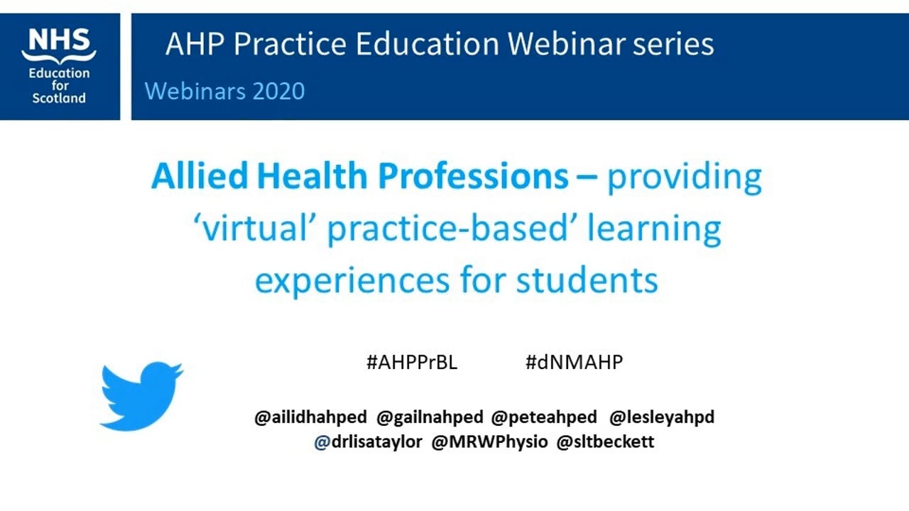 Ahp Virtual Prbl Webinar On Vimeo