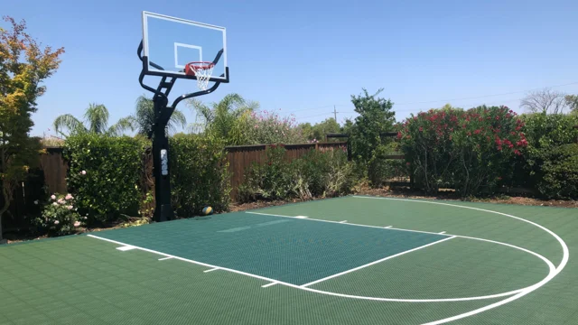 60′ x 94′ Full Court basketball Surface - Happy Backyards