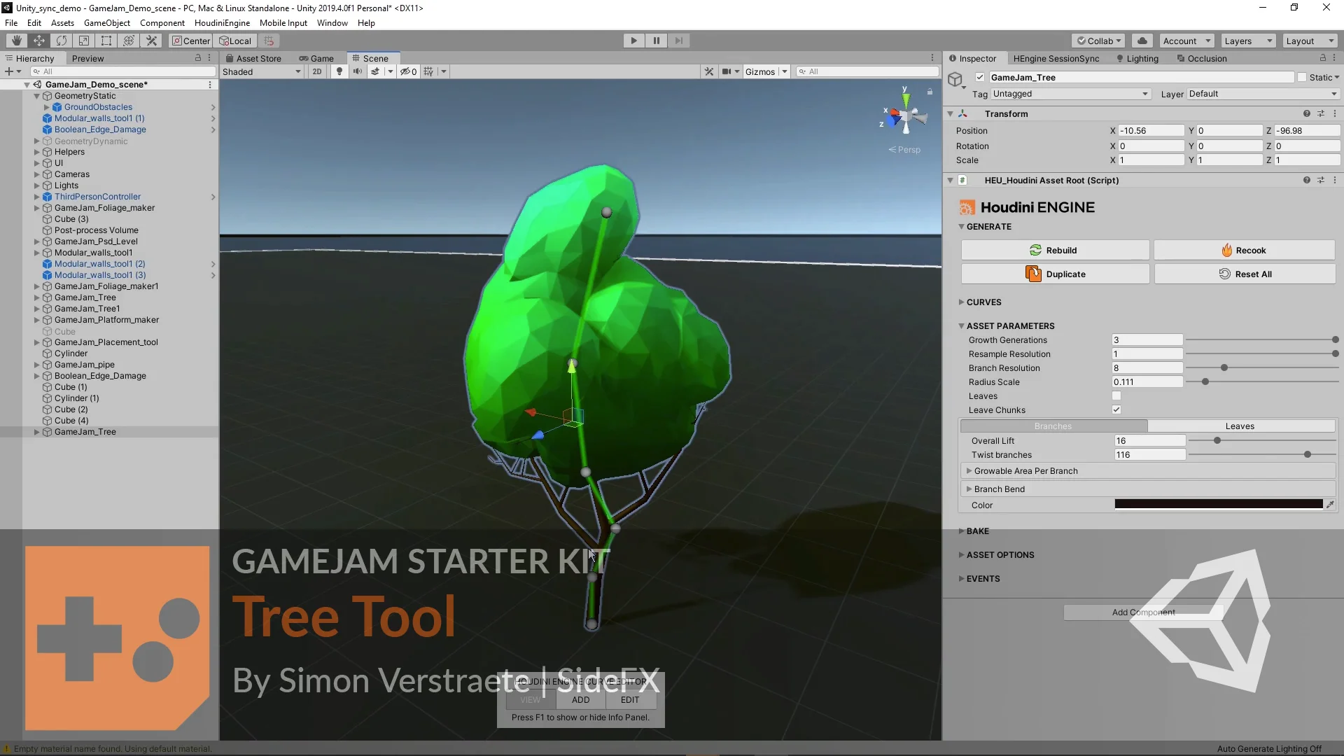UNITY Starter Kit | Tree Tool on Vimeo