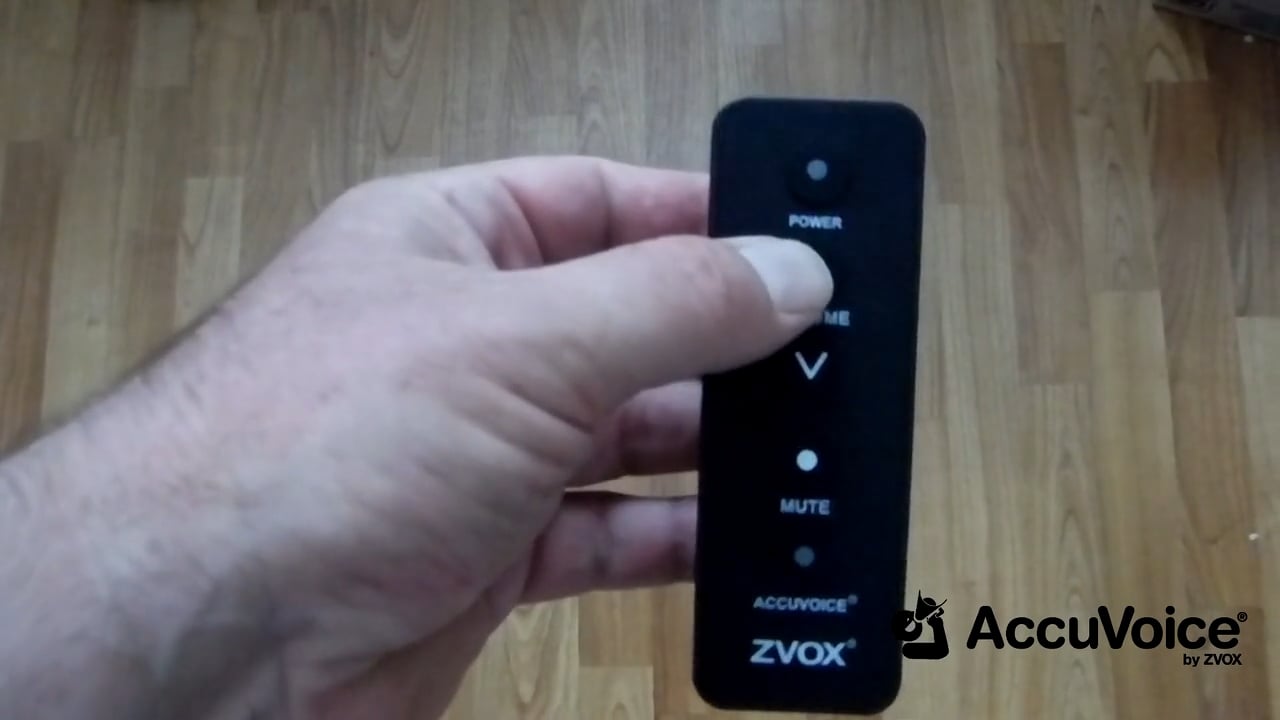 ZVOX AV100 Remote Control on Vimeo