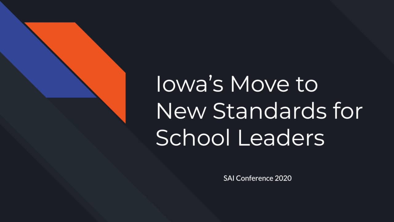 New Standards for Iowa's Educational Leaders on Vimeo