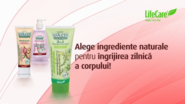 Crema de maini, cu ulei din samburi de struguri si migdale BIO, Life Care®