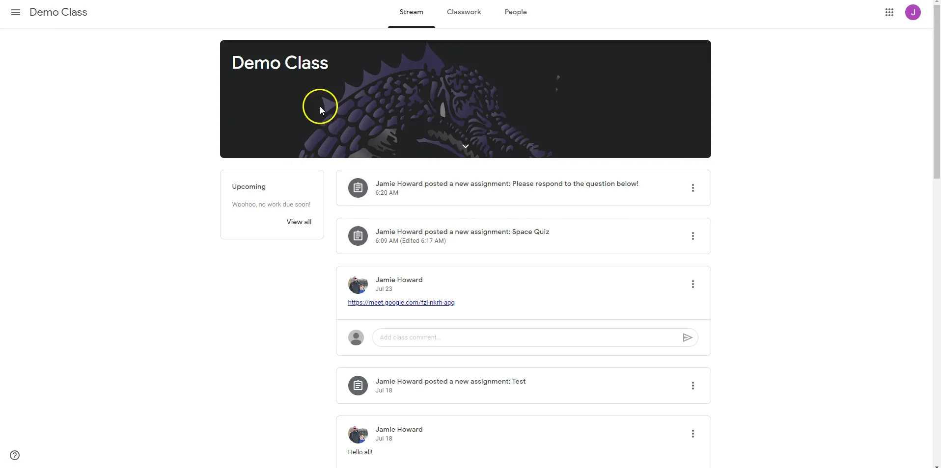 Classroom Class Stream on Vimeo