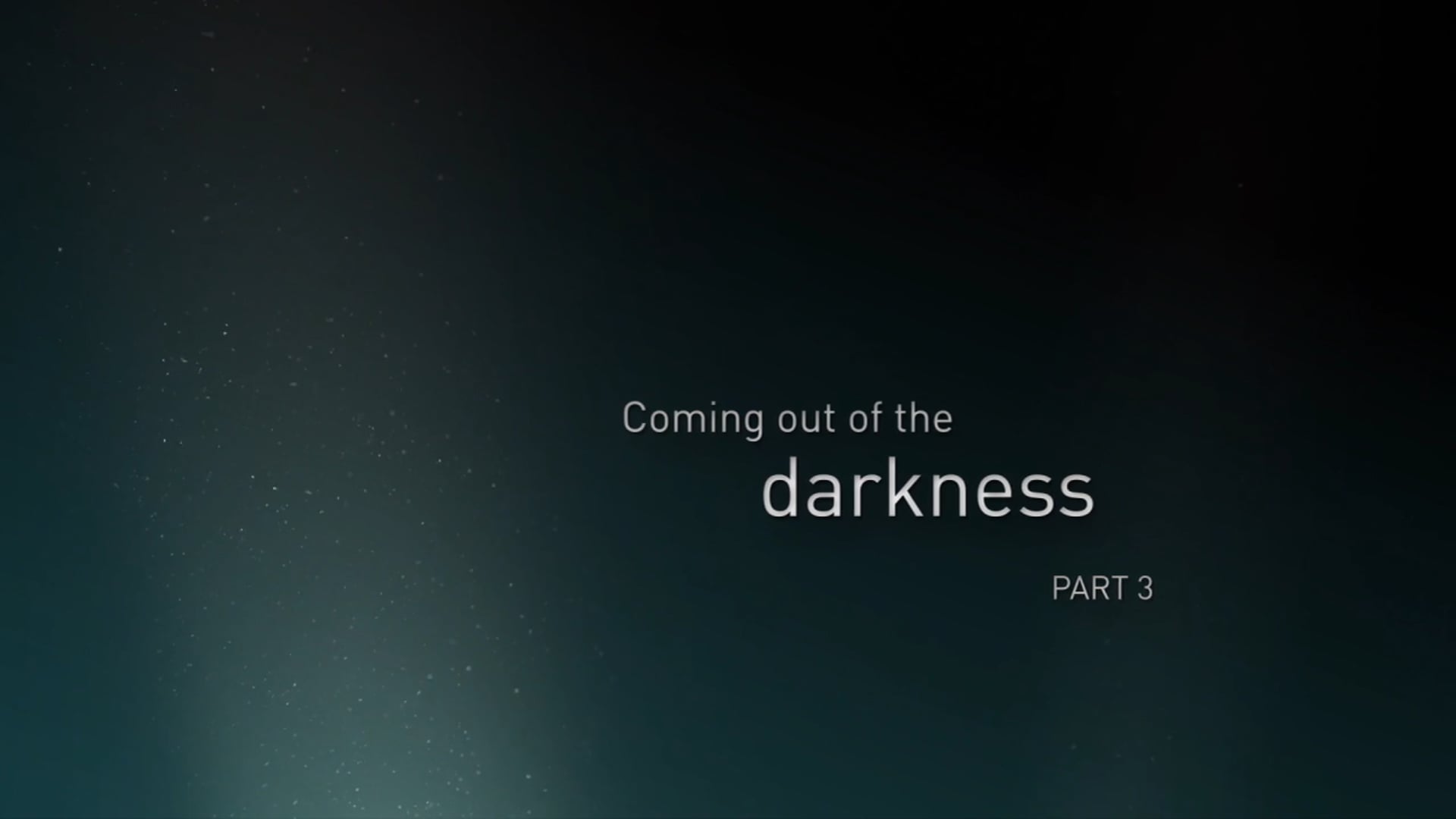 Coming out of the darkness - Aiken Chia Part 3