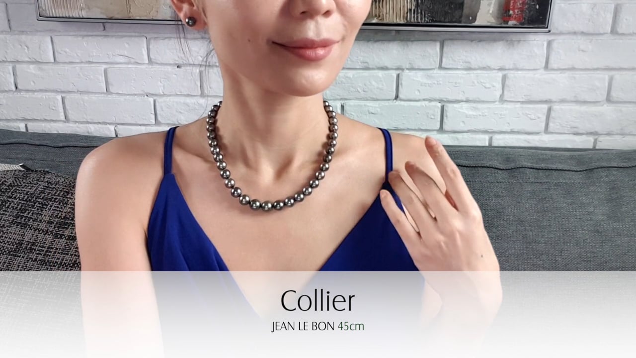 Collier Jean le Bon 45cm - Perles de Tahiti AAA I Gemperles