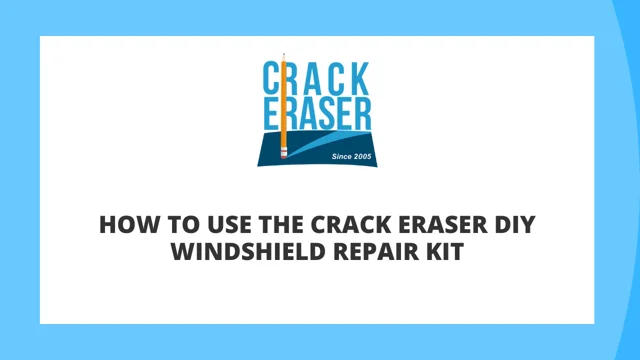 45 Windshield Repair Resin  Crack Eraser Windshield Repair Supply