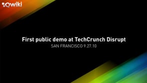 Qwiki at TechCrunch Disrupt