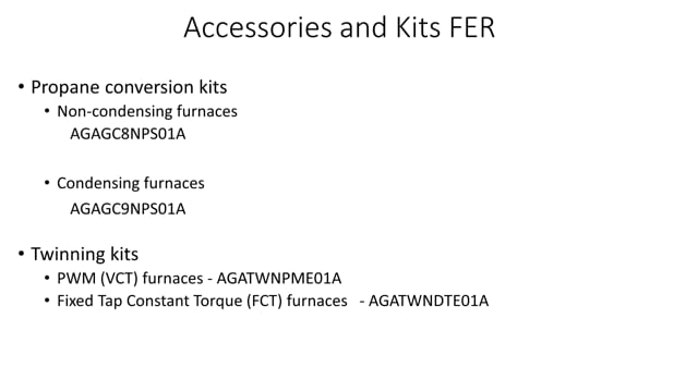 FER - Accessories