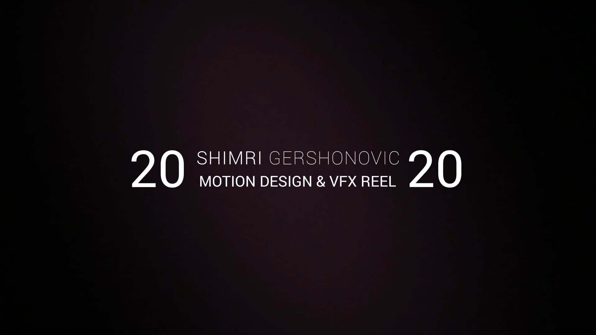 Shimri G Showreel 2019