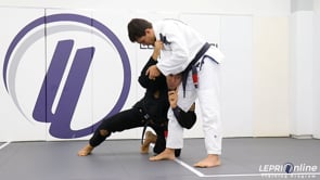Single Leg Takedown Variation by Keeping Collar Control