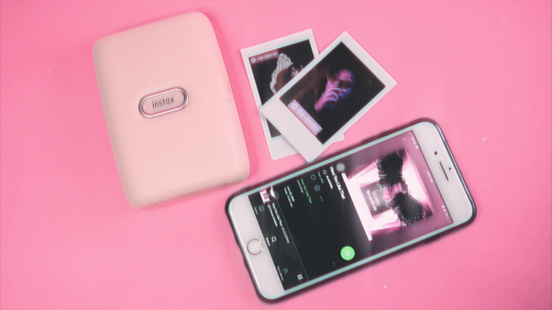 instax with spotify code