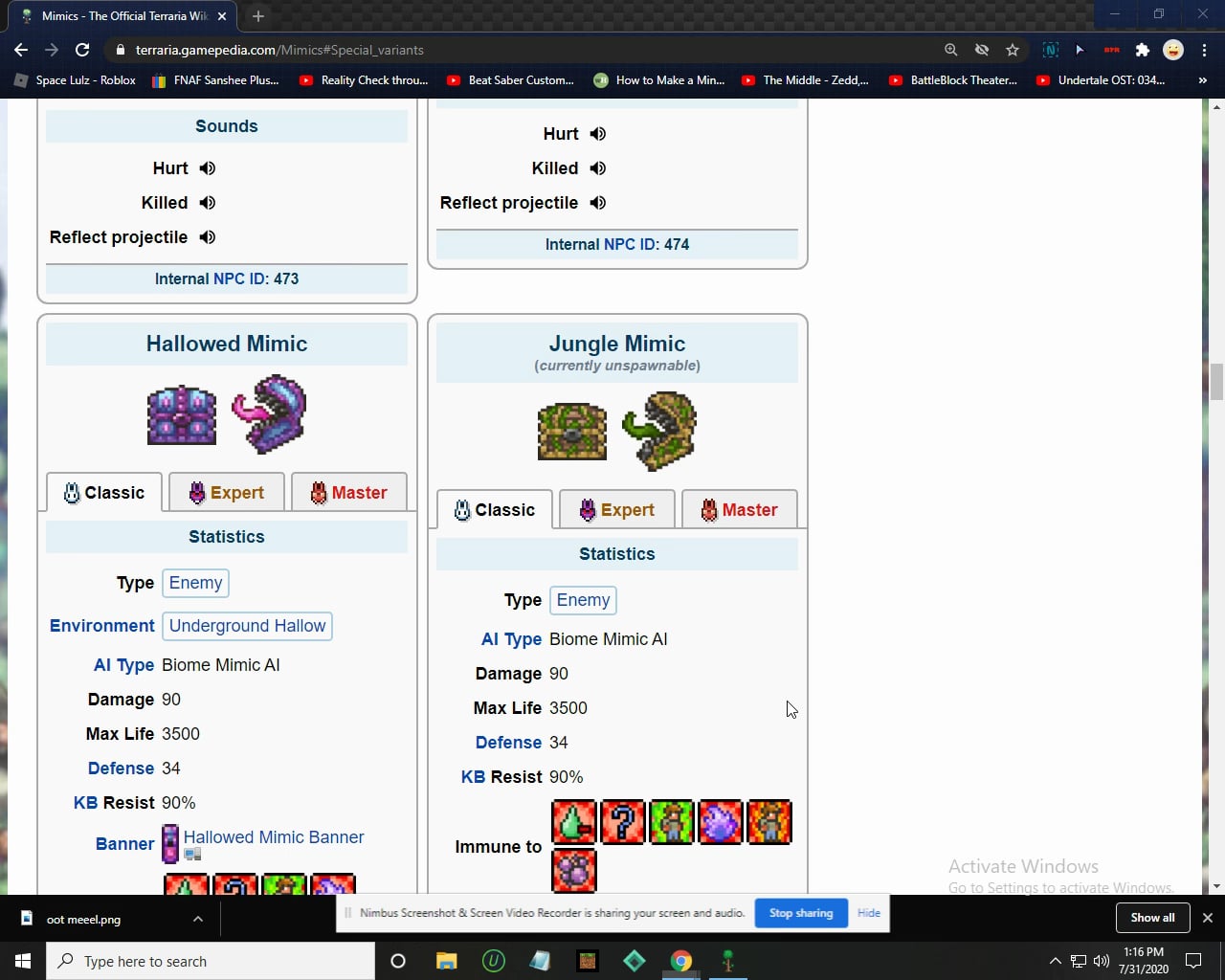 Hallowed Mimic fight 1 TERRARIA on Vimeo