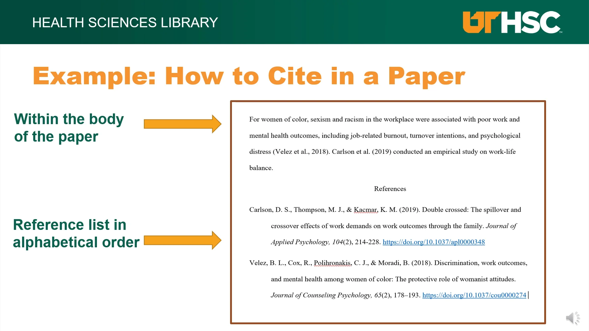 APA 7th Edition. Citation Guide with Examples on Vimeo