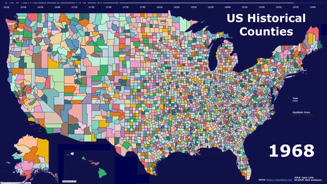 Animated Map: The History of U.S. Counties Over 300 Years