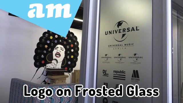 Maker Video: Frosted Glass with Logo by Sandblast Vinyl Printed on Large Format Printer with ECO-Solvent Inks