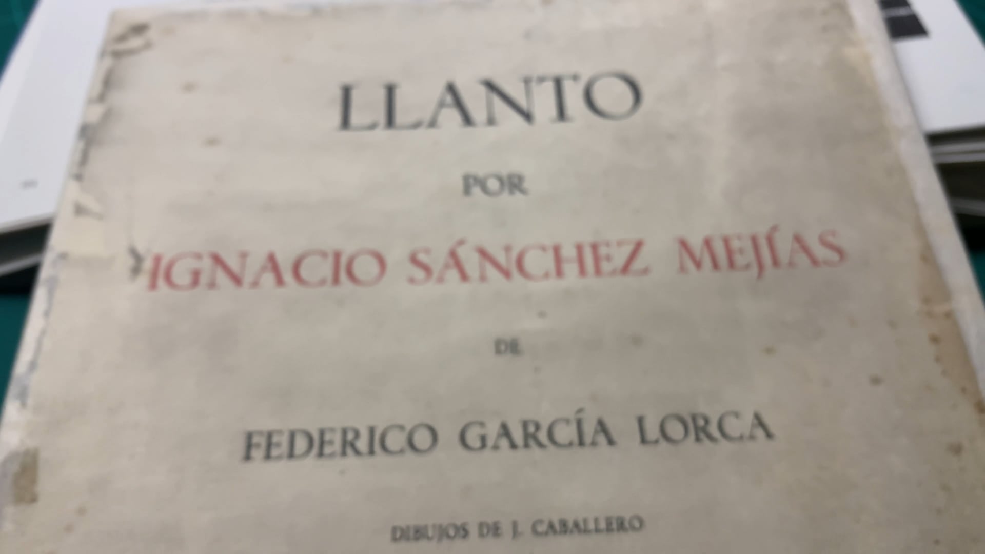 2020 Lorca Llanto por Ignacio Sánchez Mejías