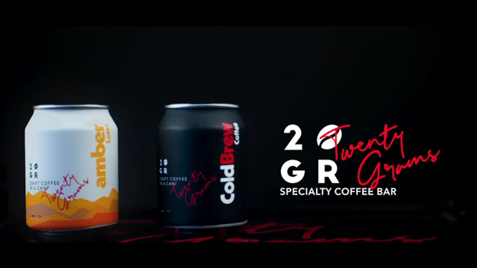 20 Grams Speciality Coffee Bar -  Amber & Cold Brew Cans