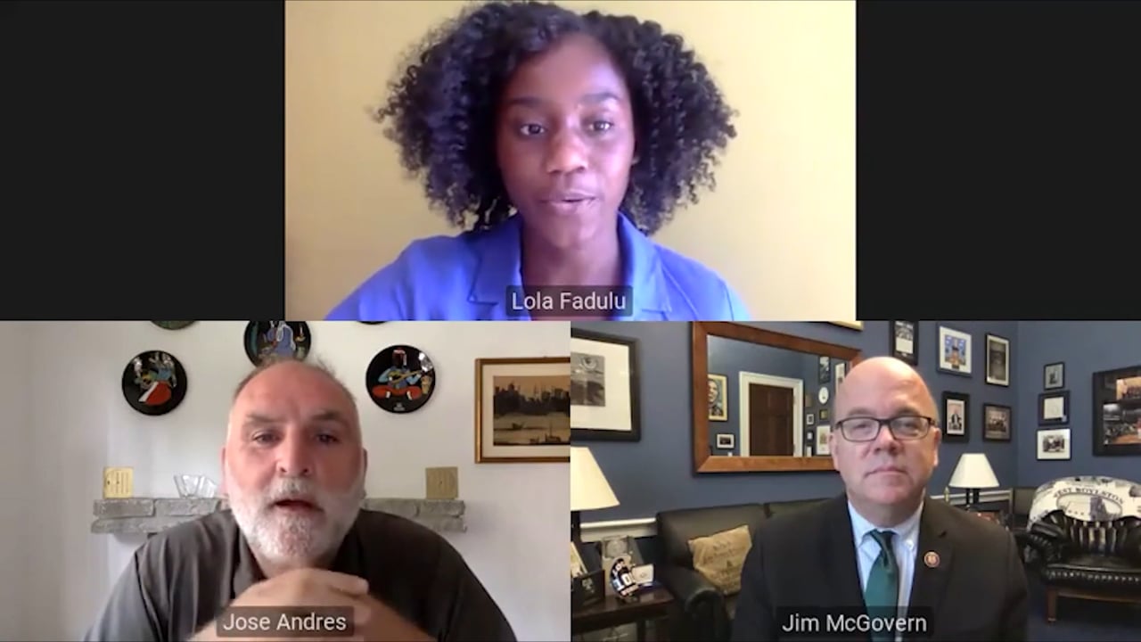 (1:05 PM) A Conversation with Chef José Andrés and Representative Jim McGovern