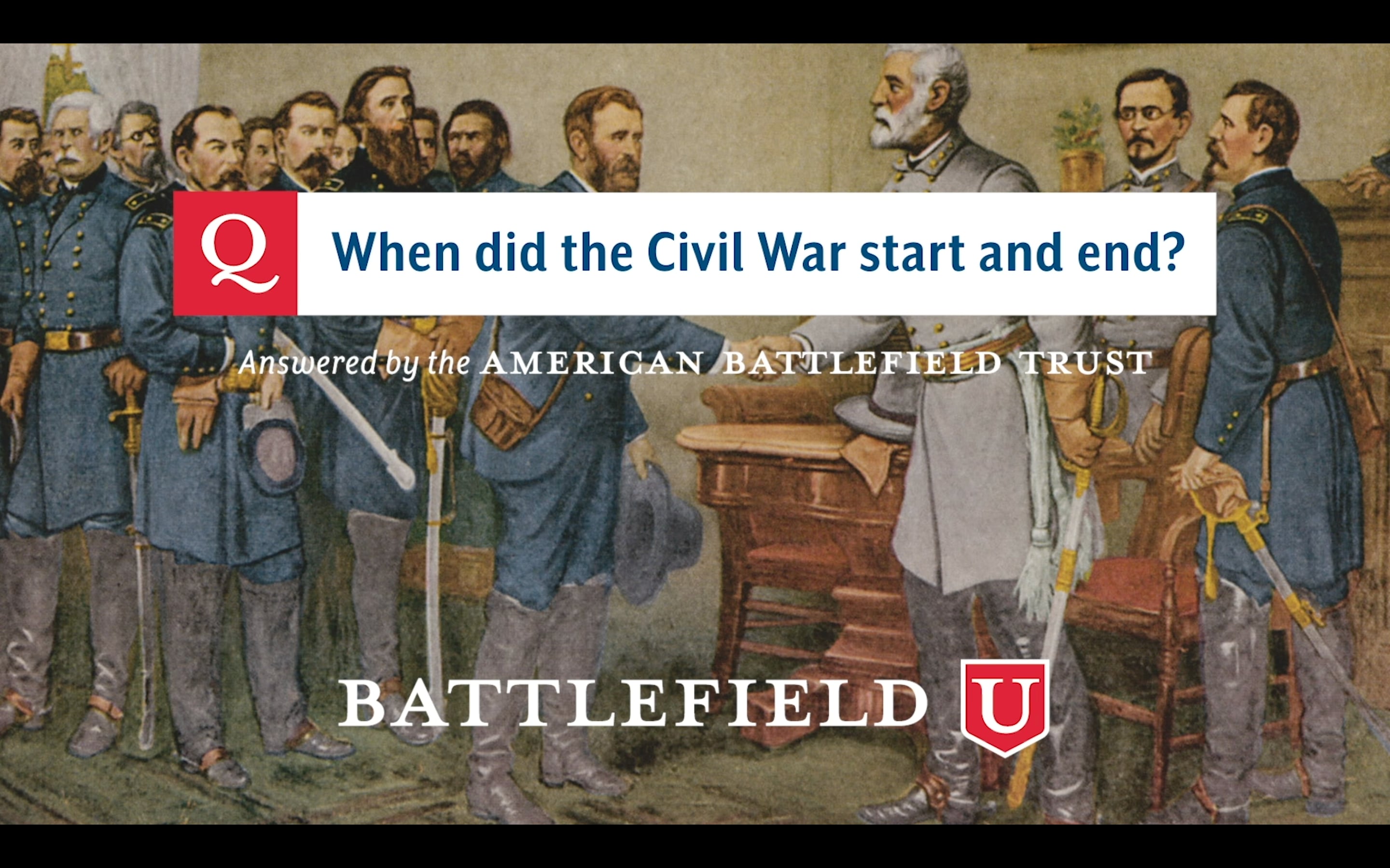 When did the civil war start and end on vimeo