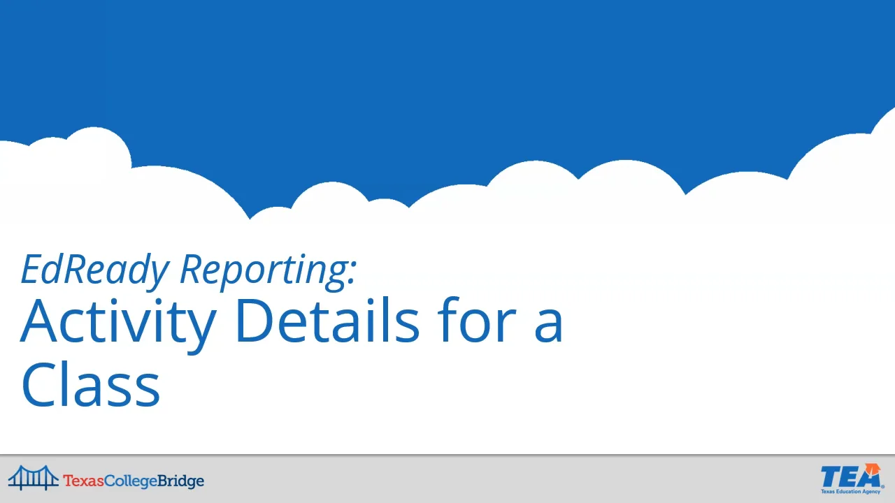 Class Activity Details on Vimeo