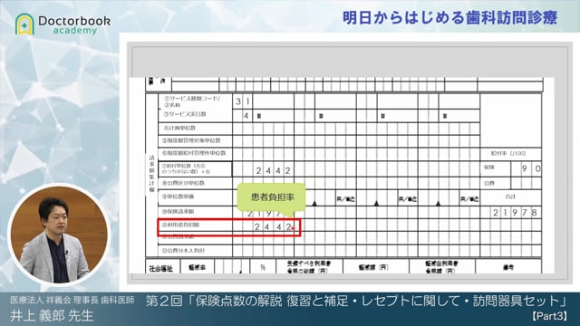 明日からはじめる歯科訪問診療」第２回 〜保険点数の解説 復習と補足 