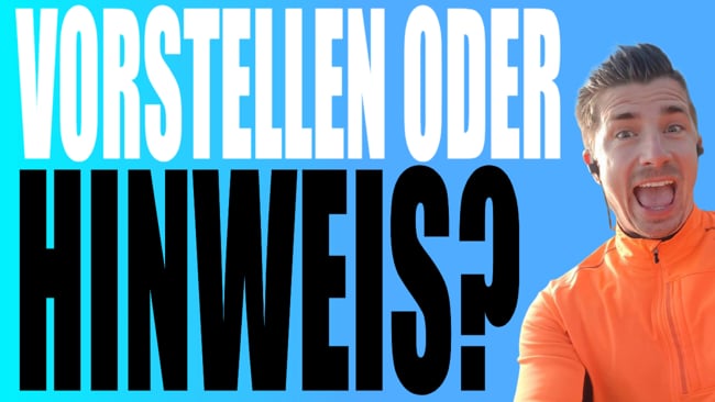 Soll ich mein Produkt vorstellen oder nur einen Hinweis geben?