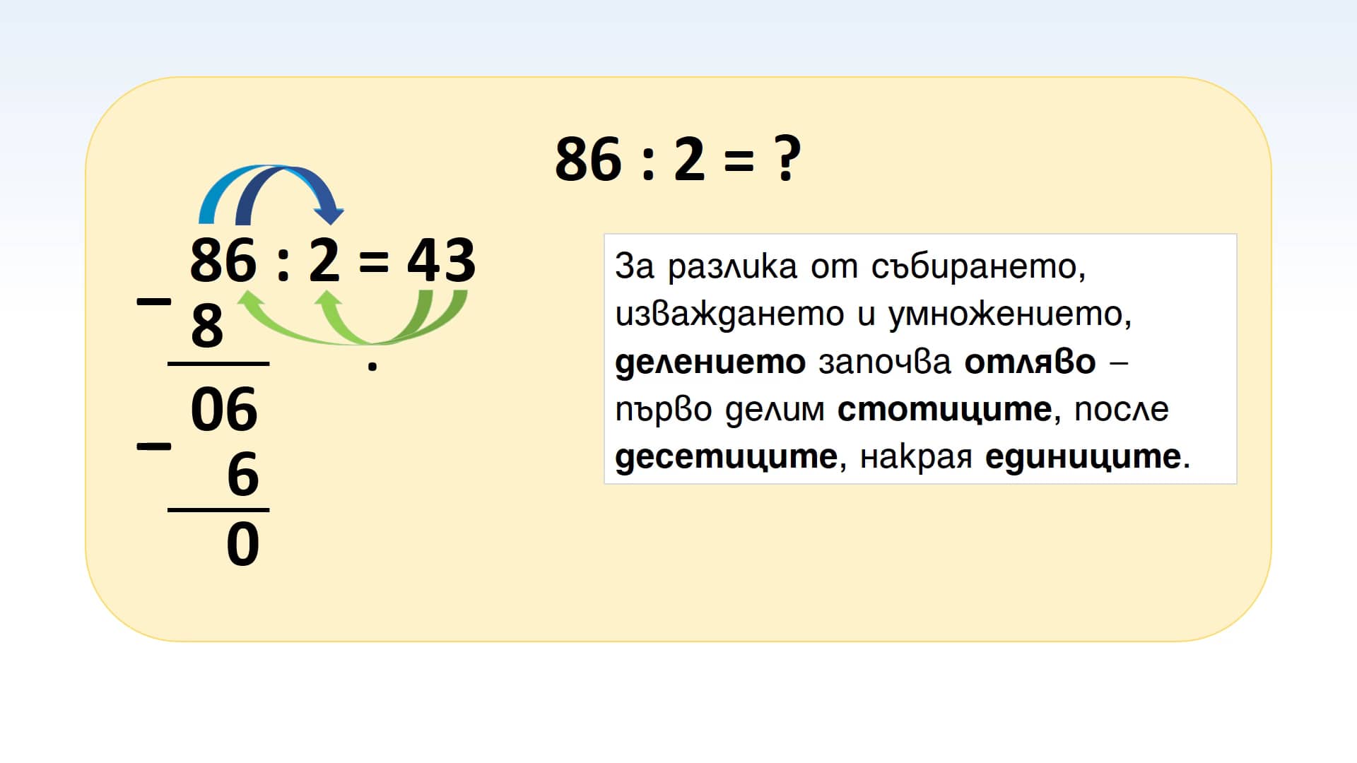 Математика 3. клас, Тема 82 – Деление на двуцифрено с едноцифрено число ...