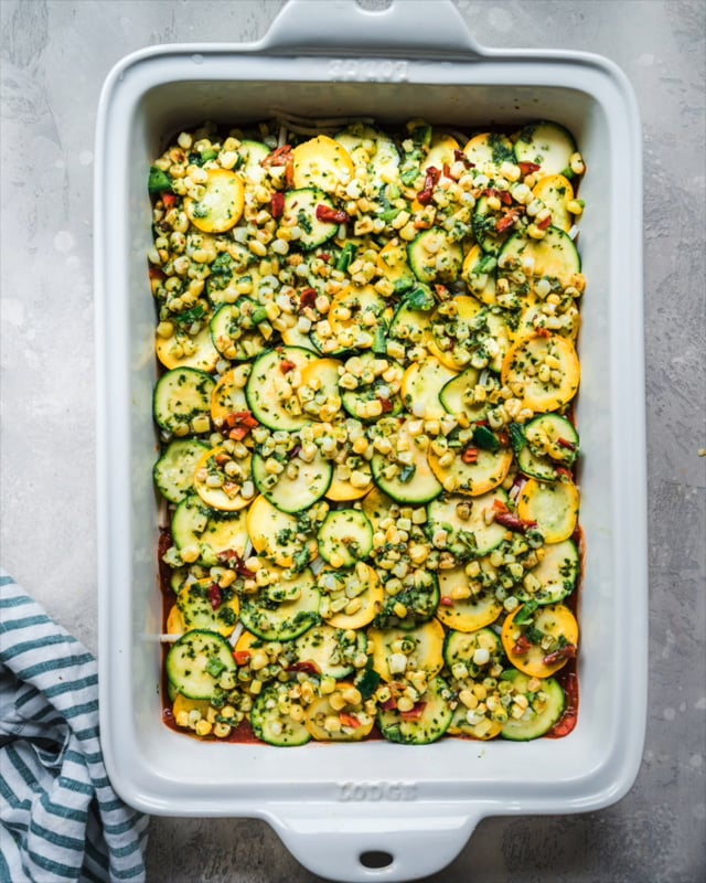 Crispy Zucchini and Corn Casserole