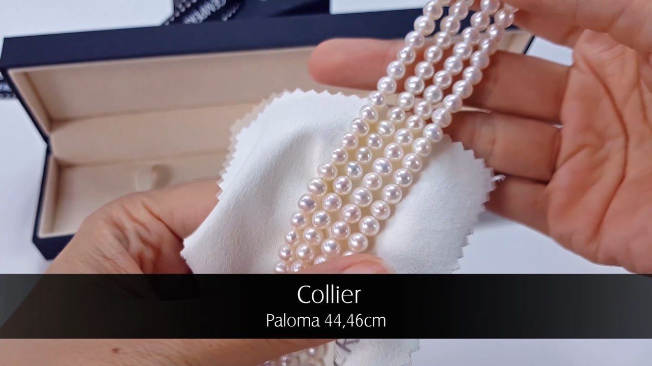 Collier Paloma 44+46cm - Perles d'Eau Douce | Gemperles
