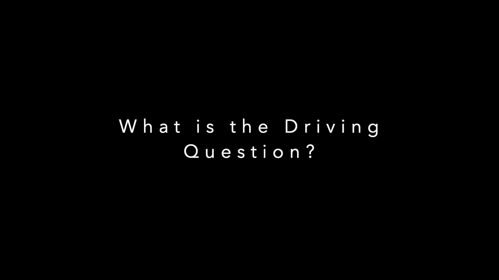 what-is-the-driving-question-on-vimeo