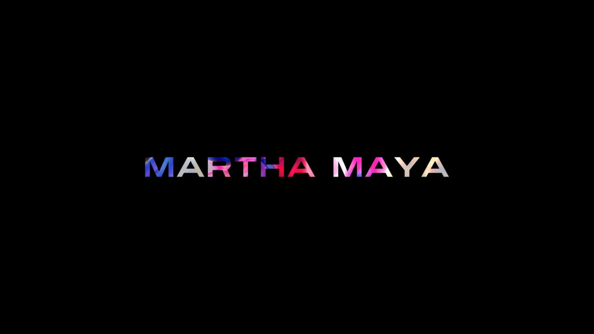 Demo Reel Martha Maya