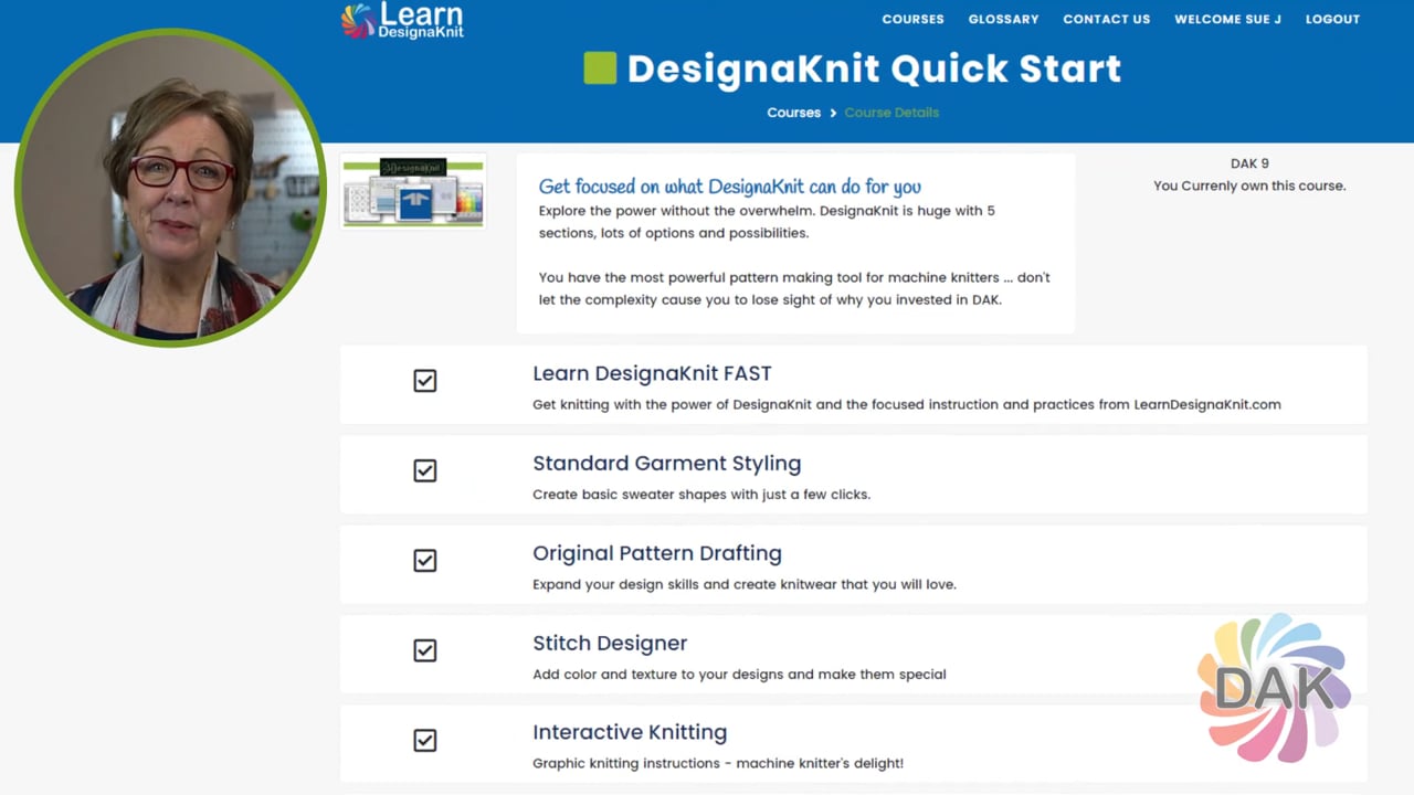 DesignaKnit course: DesignaKnit Quick Start