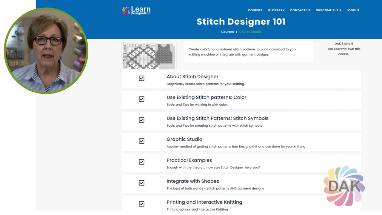 DesignaKnit Course: Stitch Designer 101