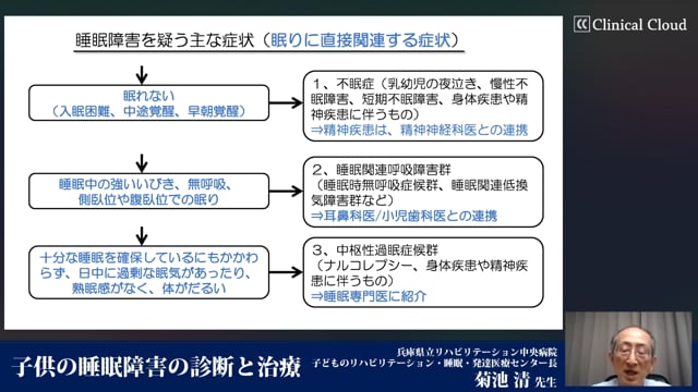 子どもの睡眠障害の診断と治療 -Part2-