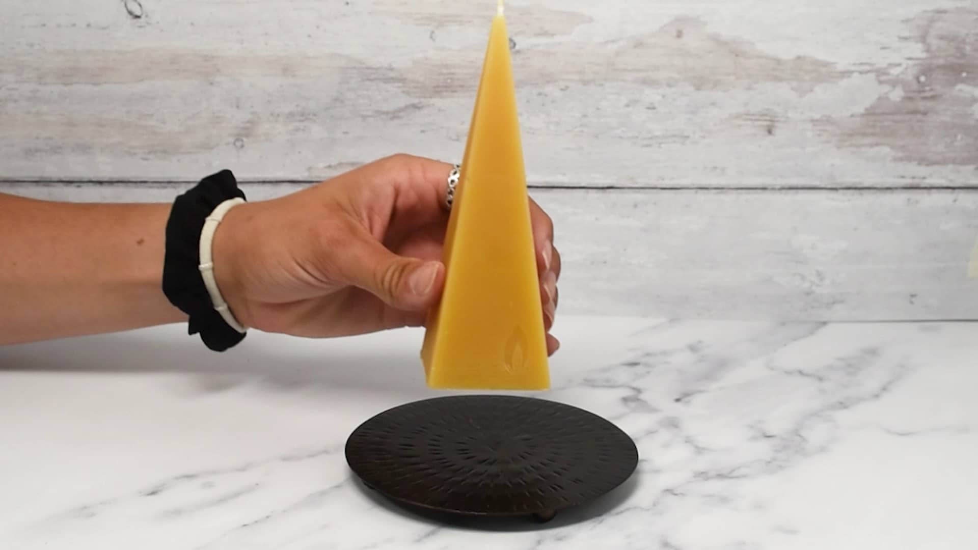 How To Properly Burn A Beeswax Pyramid Candle on Vimeo