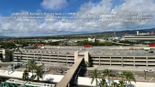 Honolulu Airport - Carport Installation Time Lapse