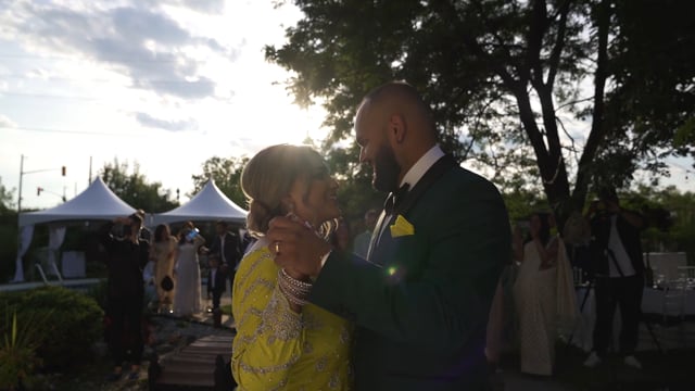 Still from Mariam & Robin next day edit by Happy Soul Films, Toronto wedding videographers