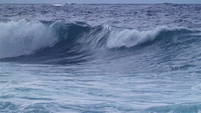 Waves Ocean Whitecaps Stock Footage ~ Royalty Free Stock Videos
