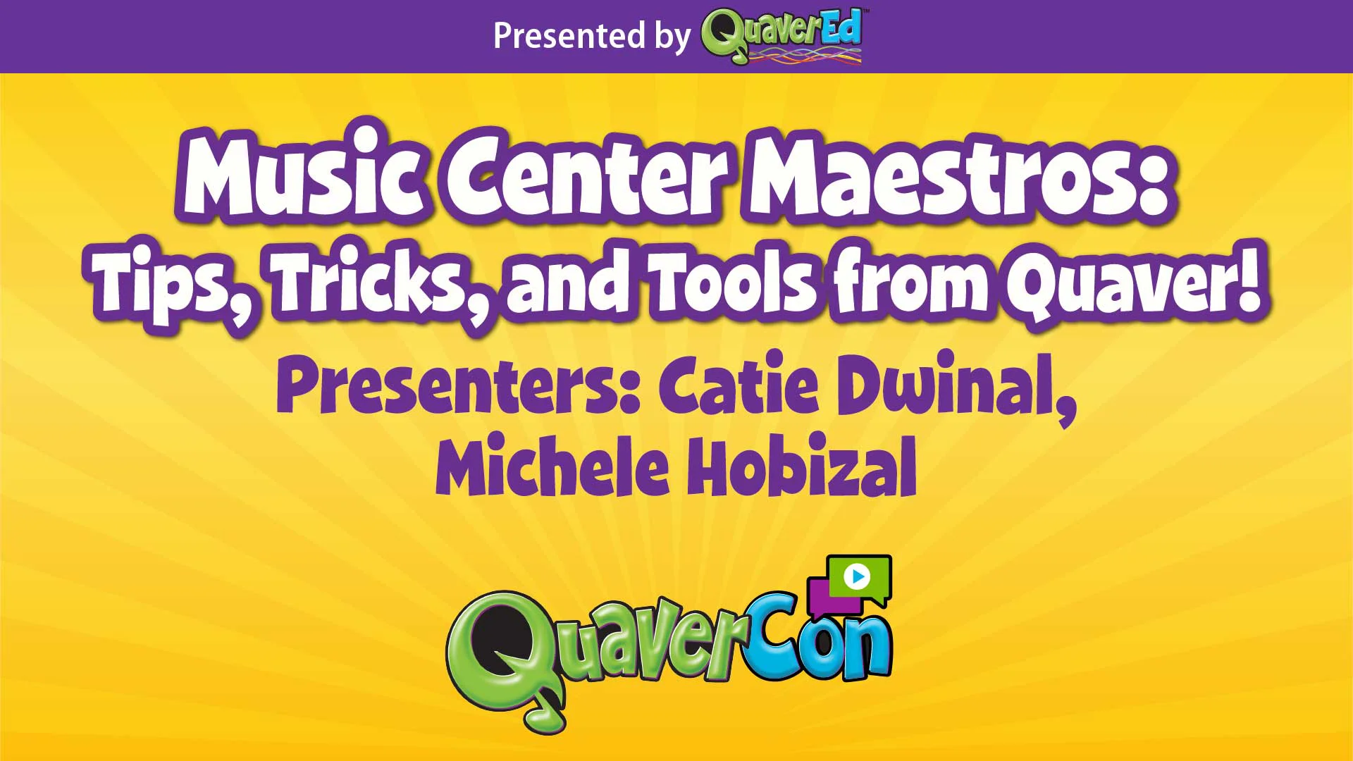 QuaverCon 2020: Music Center Maestros: Tips, Tricks, and Tools from Quaver!  on Vimeo