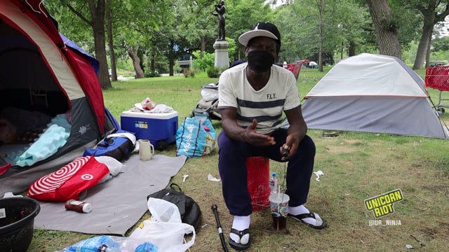 Minneapolis Police Sweep West Powderhorn Encampment, Pepper Spray Defenders 