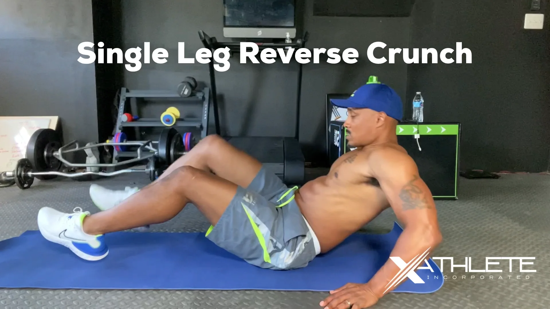 Single leg 2025 reverse crunch