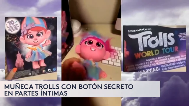 Muñeca troll best sale con boton