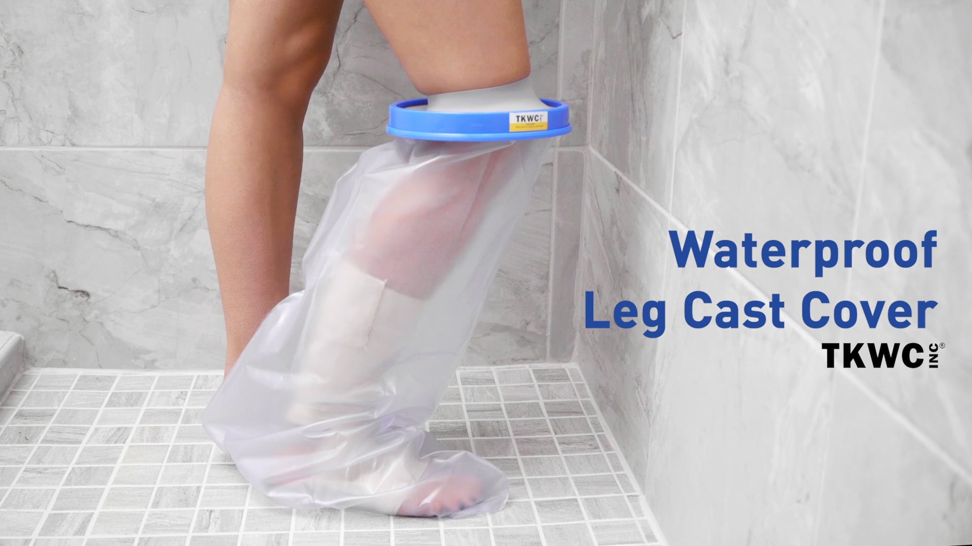 Water Proof Leg Cast Cover for Shower by TKWC Inc - #5738 - Watertight Foot  Protector