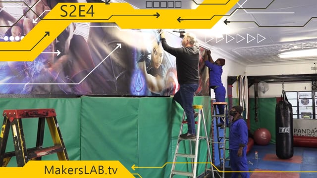 MakersLAB.TV S2E4 - Create Super Long PVC Banners for GYM Facility Training Room Wall Decoration