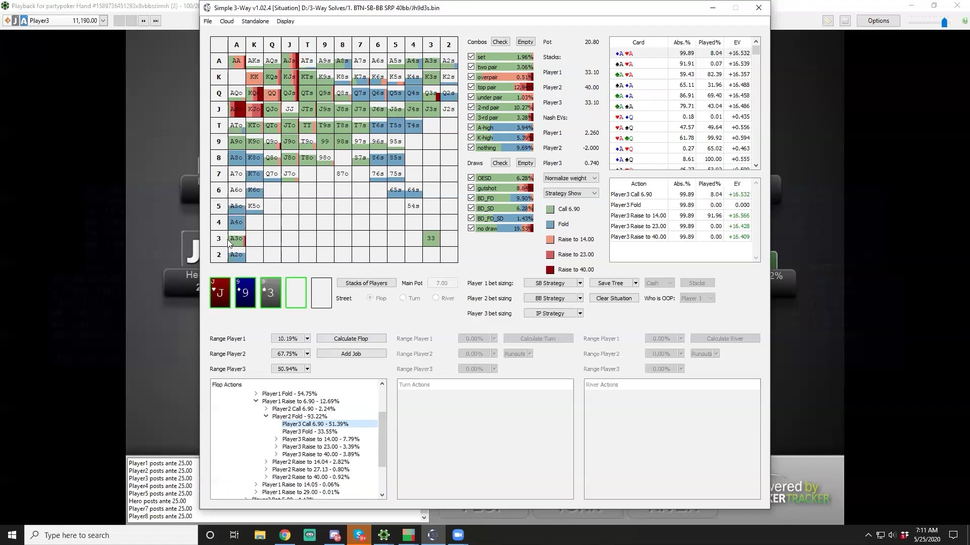3way Solve (J93) + Bluffing Rivers