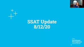 SSAT Update Webinar: August 12